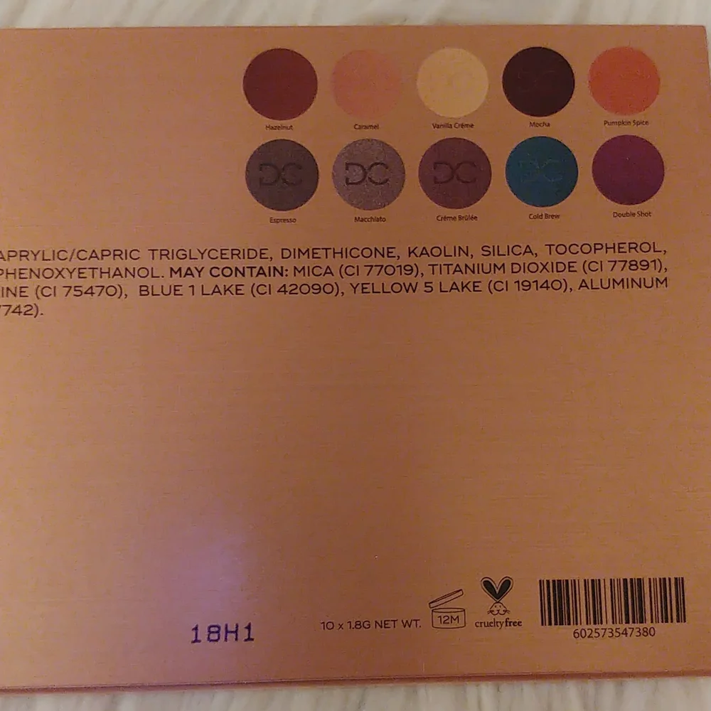 💝FIRM! NWT DOMINIQUE COSMETICS LATTE EYESHADOW PALETTE